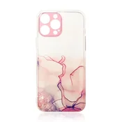 HURTEL Ohišje Marble Case za iPhone 12 Pro, silikonski ovitek, marmor, roza