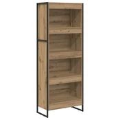 Vidaxl Knjigovni omar Oreh 60 x 30 x 155 cm Konstruiran les