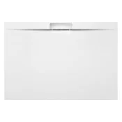 POLYSAN KAZUKO Liti Marmorna Tuš Kad 130x90cm Bela - Elegantna in Funkcionalna Rešitev za Kopalnice
