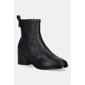 Tommy Hilfiger Škornji Th Stretch Leather Bootie FW0FW08860 Črna