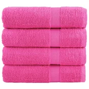 Vidaxl vidaXL Premium brisače SOLUND, 4 kosi, roza, 50 x 100 cm, 600 g/cm2