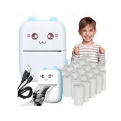Astra AstraFUN Animals Mini termalni tiskalnik - Bluetooth, USB, 10 zvitkov papirja, 715024901
