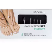 NEONAIL Drill Bit Set Medium set za manikiro 5 kos