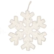 ENA Novogodišnji ukras Pahulja 32cm 24EN058/ bela