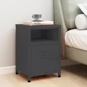 Vidaxl vidaXL Nočna omarica antracit 35x35x51 cm jeklo
