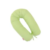 Bobono Bombažna prevleka za vzglavnik za nosečnice Longer - zelene črte