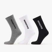 Nogavice Salomon Everyday Crew Socks 3-Pack Black/ White XL
