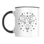 Šolja Horoskop Jarac, 330 ml, Bela