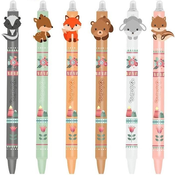 Brisiva kemijska olovka s gumicom Colorino - Little Foxes, asortiman