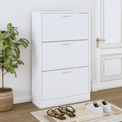 Ormaric za cipele bijeli 63x24x103 cm od konstruiranog drva