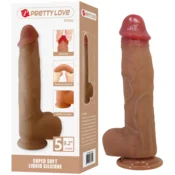 LyBaile Realistični silikonski dildo Orton Pretty Love 9,2 23,5 cm s priseskom