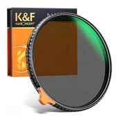 K&F Concept 72 mm, večnamenska nastavljiva črna meglica 1/4&ND2~32, HD