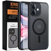 Overboard Ovitek za iPhone 11, za MagSafe, mat ovitek , črn + zaščita za zaslon