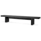 Casa Padrino luxury coffee table black 240 x 35 x H. 41 cm - Huge solid wood living room table - Living room furniture - Hotel furniture - Luxury furniture - Luxury furnishings