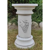 Casa Padrino Baroque Pillar Gray A� 30 x H. 51 cm - Magnificent Garden Pillar in Baroque Style - Garden Decoration Stone Pillar - Baroque Garden & Terrace Decoration Accessories