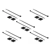 Delock držac vezice za kabel, 28 x 28 mm, s vezicom za kabel duljine 300 mm i širine 3,4 mm