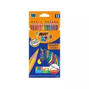 Olovke u boji BIC Evolution Stripes - 12 boja