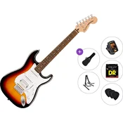 Fender Squier Affinity Series Stratocaster Junior HSS LRL Standard SET 3-Color Sunburst Električna kitara