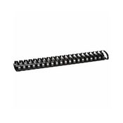 KLIPKO ovalne PVC spirale (51mm, 50 kosov), črne