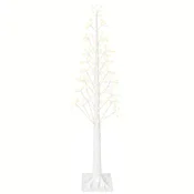 Vidaxl Božično drevo starburst Bela 17 x 17 x 150 cm Plastika 304 LED