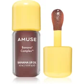 AMUSE Banana Lip Oil bananovo olje za ustnice odtenek Cacao Milk 4.5 ml