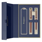 WATERMAN olovke poklon set – Hemijska olovka + Nalivpero – HEMISPHERE RED