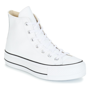 Converse Visoke superge CHUCK TAYLOR ALL STAR LIFT CLEAN LEATHER HI Bela