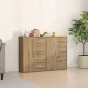 vidaXL vidaXL Stranska omara Set 2 Umetni hrast MDF, Iverna plošča Velik Bife, (22067818)