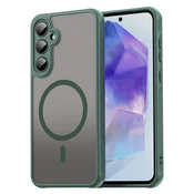 Hibridni ovitek HaloFrost II MagSafe za Samsung Galaxy A55 - green