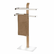 WENKO 20396100 - Stalak za peškire SAMONA 40,5x79,5 cm sjajni hrom/smeda