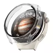 Ovitek z zaščito zaslona Techsuit Defense360 Pro za Huawei Watch 4 - prozoren