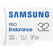 Samsung spominska kartica pro endurance, micro sdhc, 32gb, u1, v10, uhs-i, z sd adapterjem