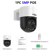 KJB PoE PTZ IP kamera 5 MP z barvnim nočnim vidom in dvosmernim zvokom