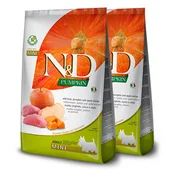 Farmina N&D dog GF PUMPKIN adult mini, boar & apple 2 x 7 kg