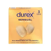 shumee Kondomi Sensual brez lateksa, 3 kosi Durex