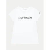 Calvin Klein Jeans Majica INSTITUTIONAL SS SLIM T-SHIRT, bela