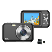 INF Digitalni fotoaparat 1080P 44MP 16x zoom 2,4-palčni zaslon, 32GB kartica Black, (21266041)