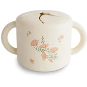 Mushie Baby Snack Cup skodelica za malico Pink Flowers 1 kos