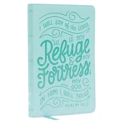 NKJV, Thinline Youth Edition Bible, Verse Art Cover Collection, Leathersoft, Teal, Red Letter, Comfort Print