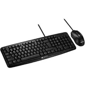 CANYON USB standard KB, 104 keys, water resistant AD layout bundle with optical 3D wired mice 1000DPI,USB2.0, Black, cable length 1.5m(KB)