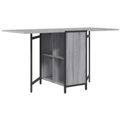Vidaxl Jedilna miza 144 x 60 x 75 cm Inženirski les Siva Sonoma