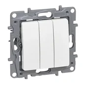 764X03 NILOE TROJNO STIKALO 1P/10A/250V BELO LE764X03