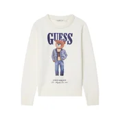 Guess Pulover L6RR04 Z2ZK2 Écru Regular Fit