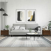 Greatstore Klubske mizice 2 kosa rjavi hrast 50x50x40 cm inženirski les
