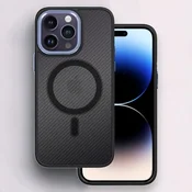 Infostyle Ovitek Magnetic Carbon - MagSafe za iPhone 13/14/15 Pastelno vijolična/PC + TPU silikon