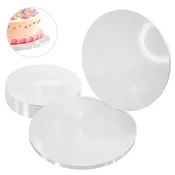 shumee Podstavek za torto, bela, 28 cm, 1,2 cm, komplet 5 kosov, okrogli boben za torto, luksuzni Brand4Cake