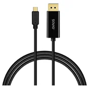SAVIO USB-C na DisplayPort kabel CL-207 v1.2, 2m