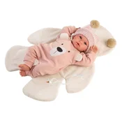 Llorens 63644 NEW BORN - realistična punčka z zvoki in ohišjem iz mehkega blaga - 36
