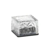 Solarna svetilka steklena kocka 7x7x5cm LED hladna bela 64357