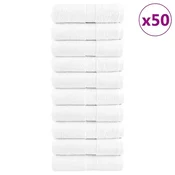 Vidaxl Premium brisače SOLUND 50 kos bela 30x50 cm 600 g/m2